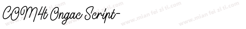 COM4t Ongac Script字体转换